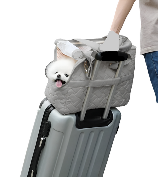 Hunde Tragetasche inklusive Halterung für den Koffer
